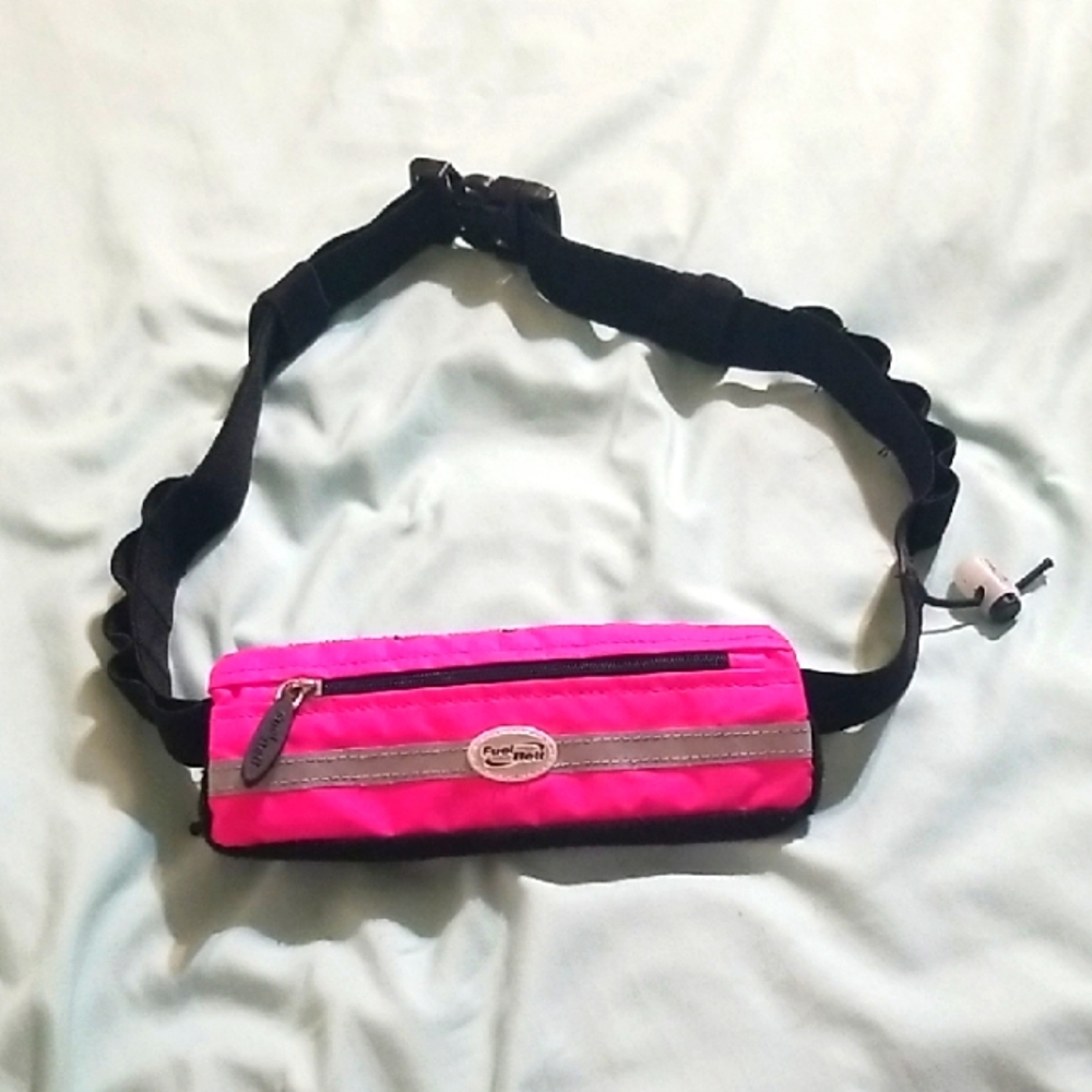 Pink Fanny Pack with Black Strap
